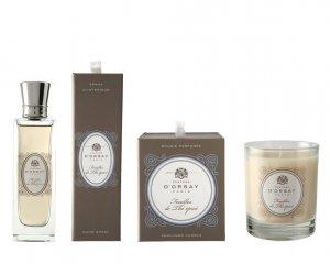 D'ORSAY FEUILLES DE THE EPICE SCENTED CANDLE & ROOM SPRAY